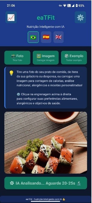 EatFit - AI Calorie Tracker - Screenshot 2 showing product features and functionality