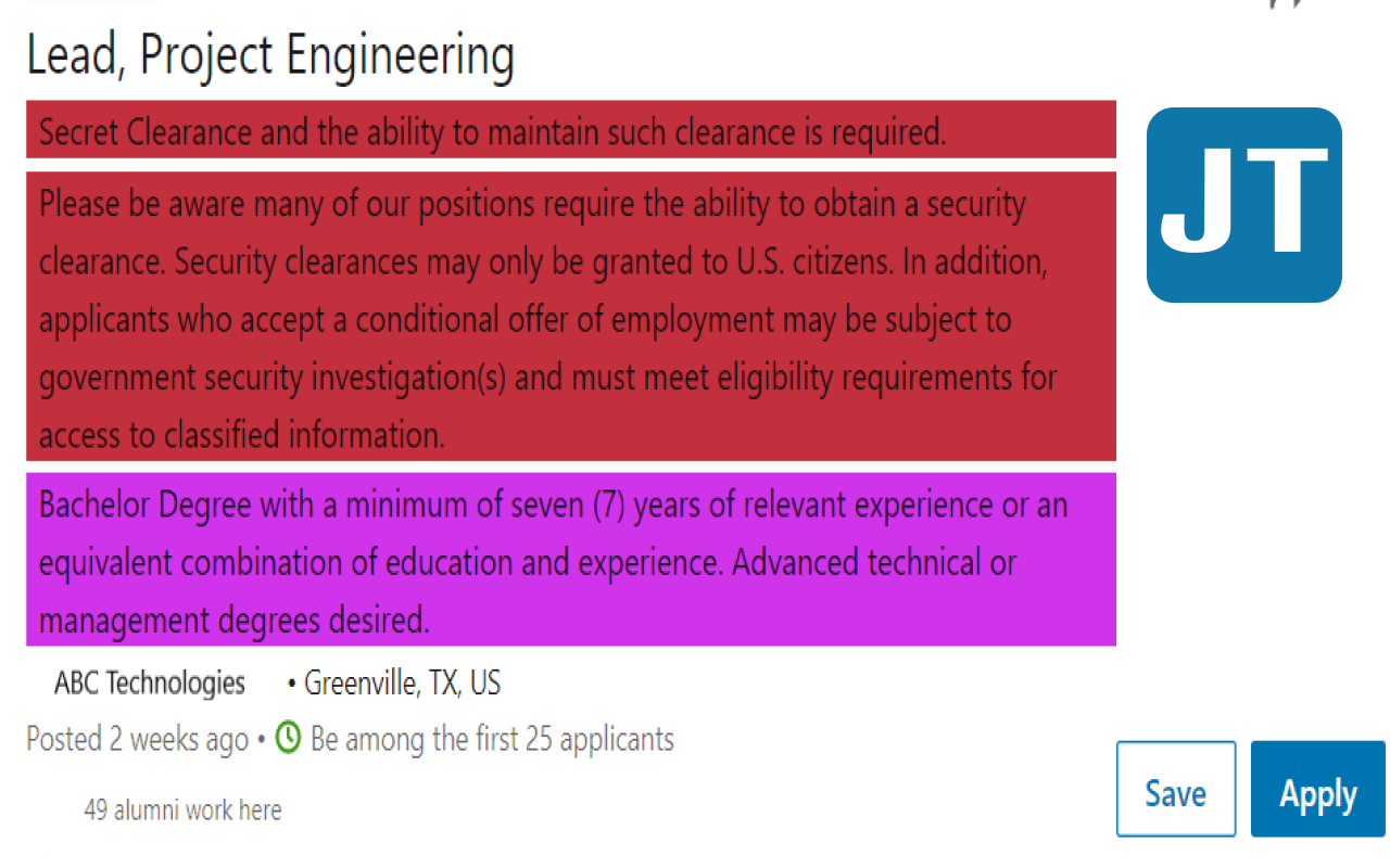 Chrome Extension - LinkedIn Job Tool gallery image