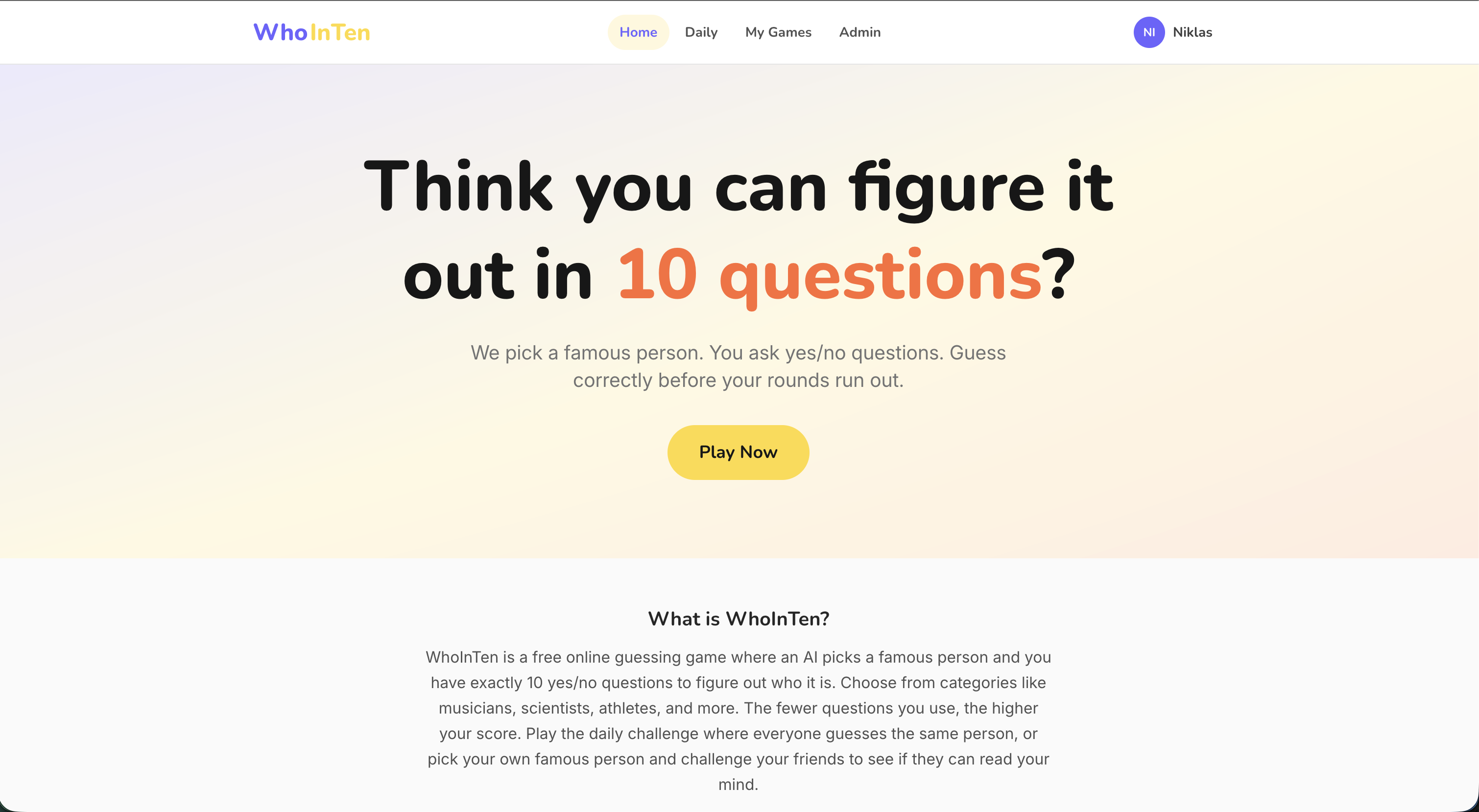 WhoInTen gallery image