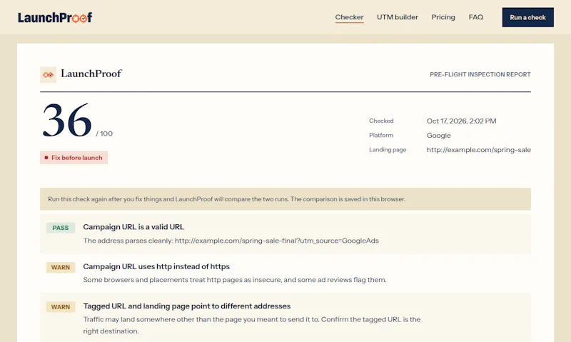 LaunchProof screenshot 3
