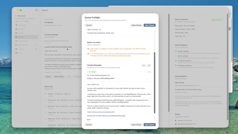 Drip Send screenshot 1 (video preview)