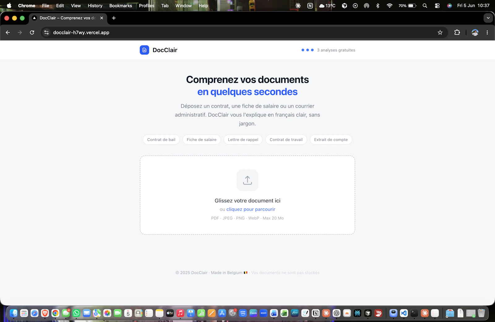 DocClair screenshot 1