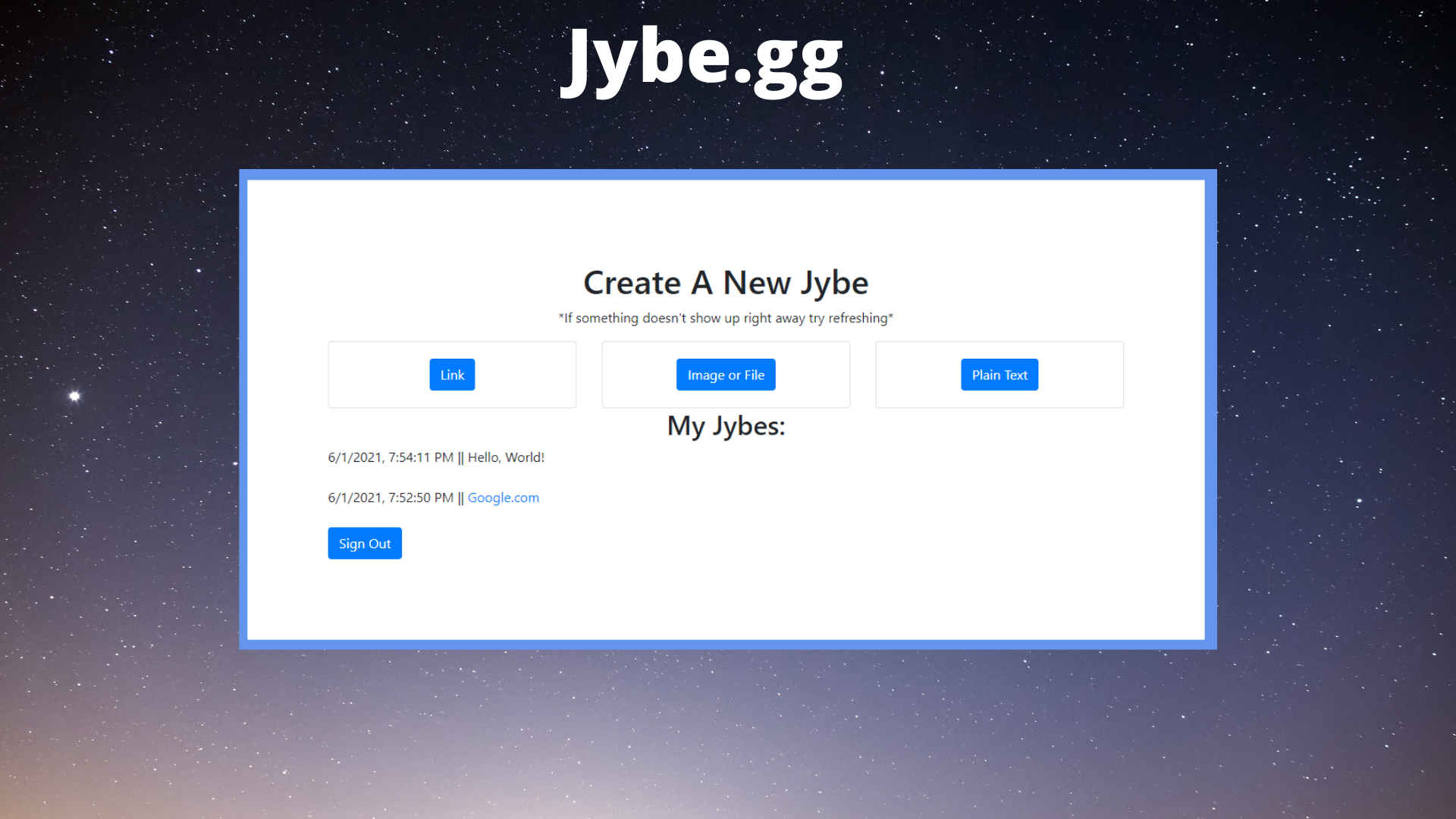 Jybe.gg gallery image