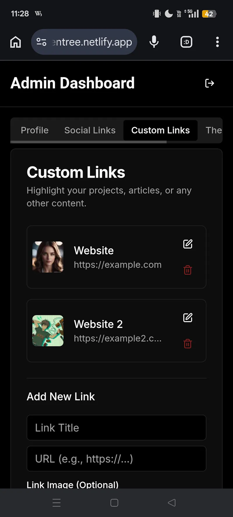 LinkFolio screenshot 3