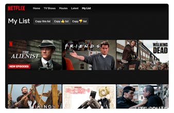 Netflix List Exporter gallery image
