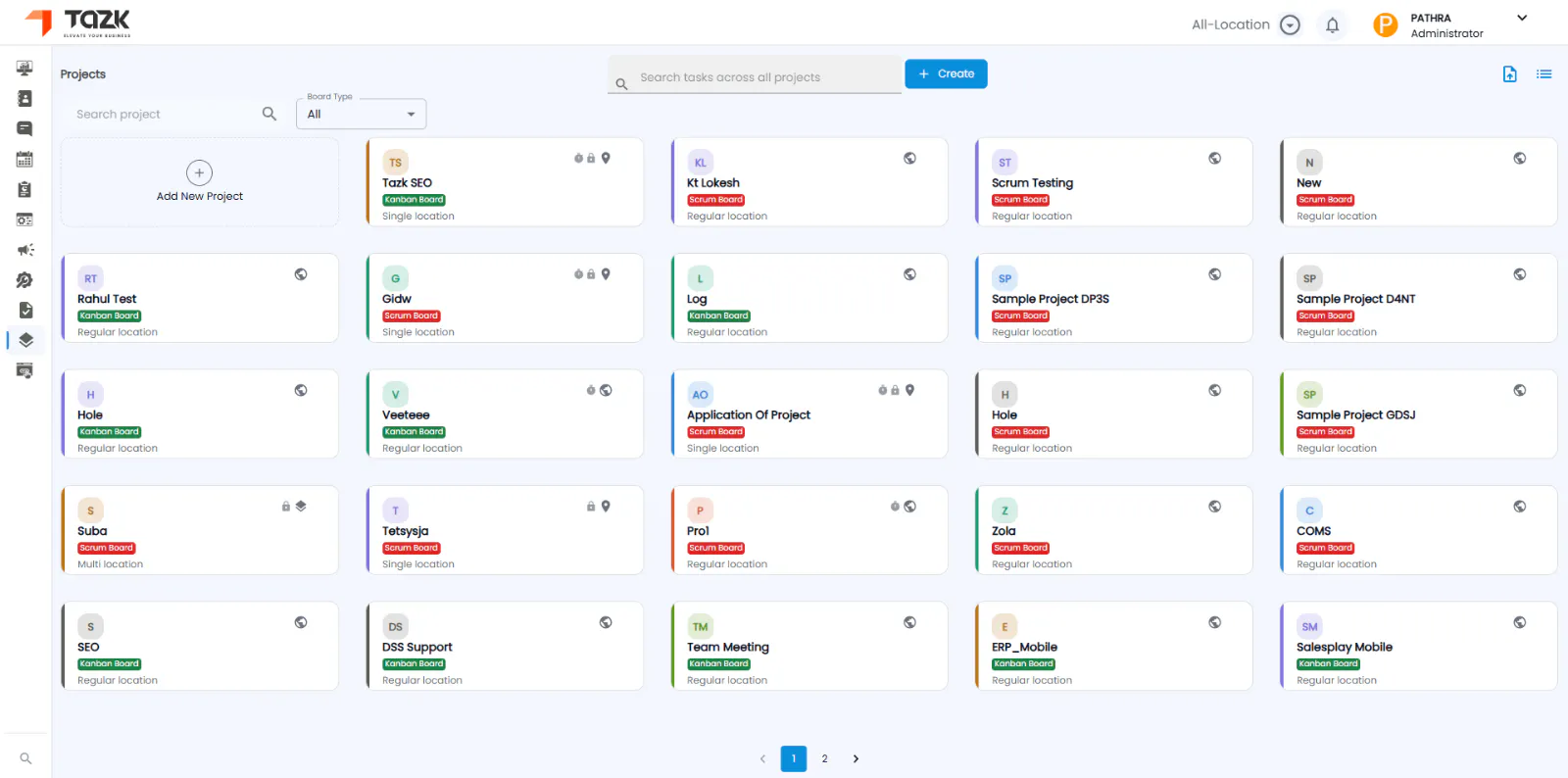 TAZK Projects screenshot 1