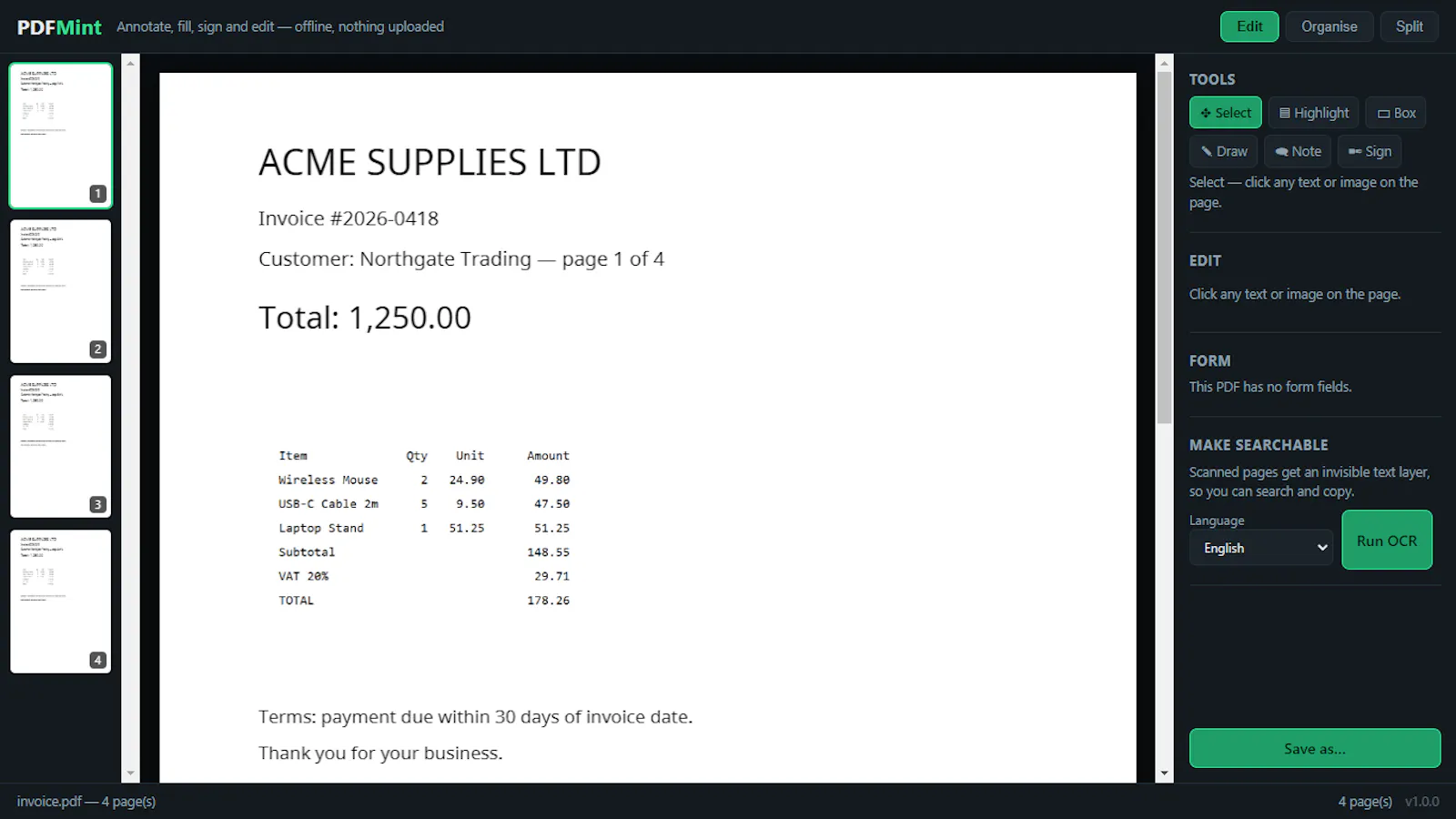 PDFMint screenshot 5