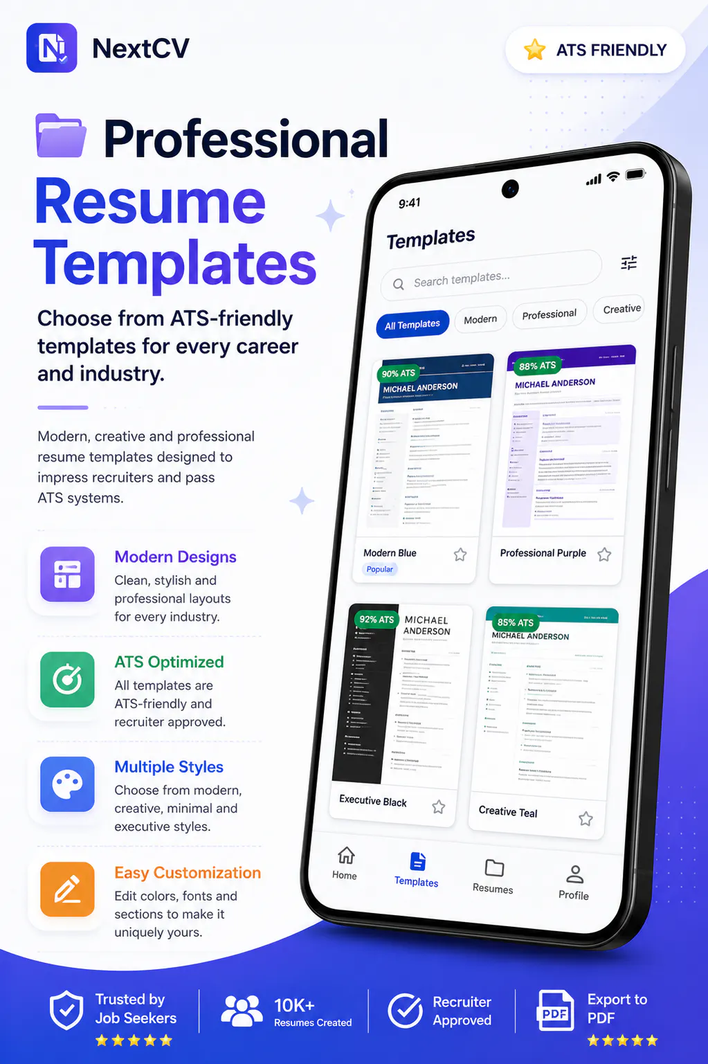NextCV: Resume & CV Builder gallery image