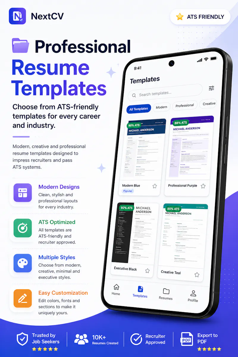 NextCV: Resume & CV Builder screenshot 4