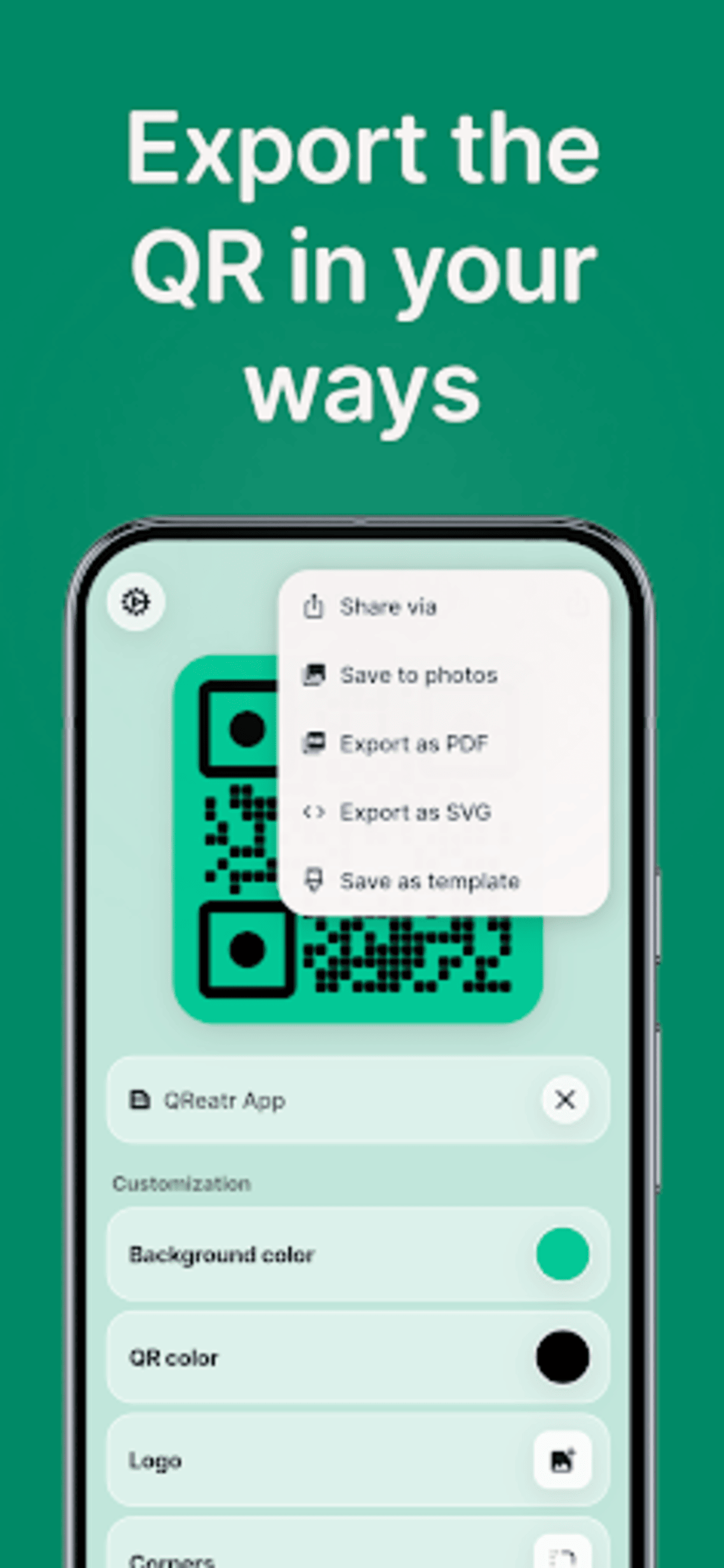 Qreatr - Main product screenshot demonstrating key features and user interface