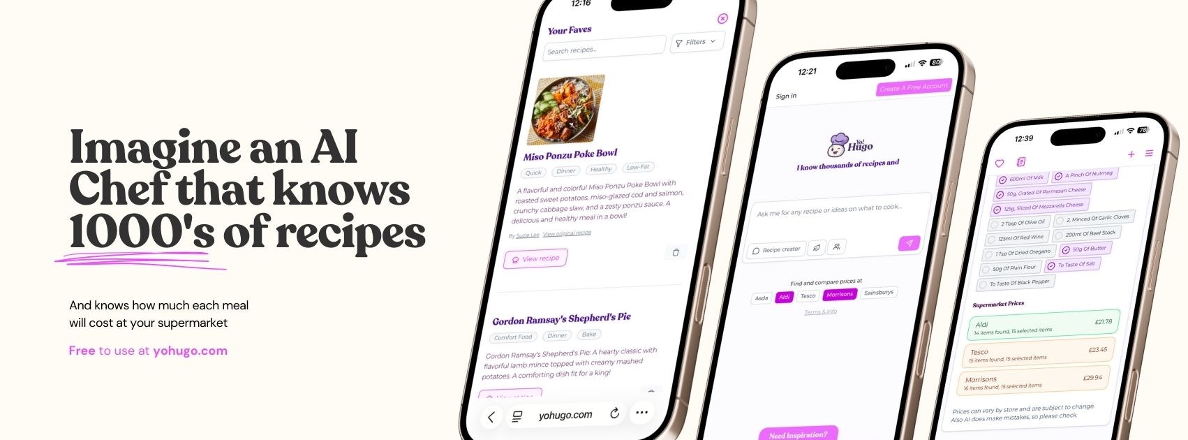 Your AI Recipe & Food Budget App screenshot 1