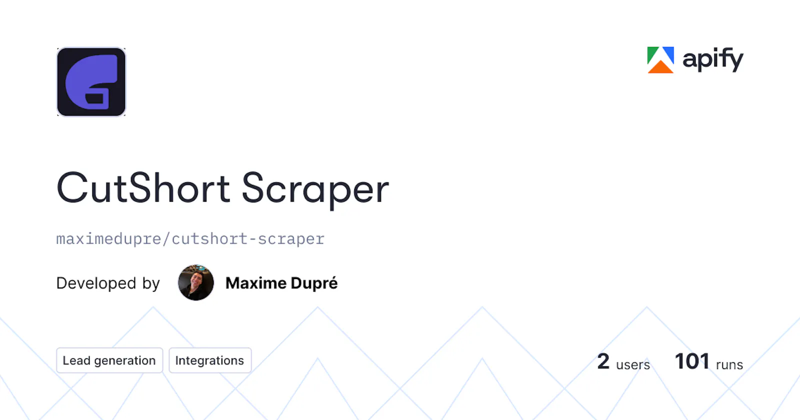 CutShort Scraper screenshot 1