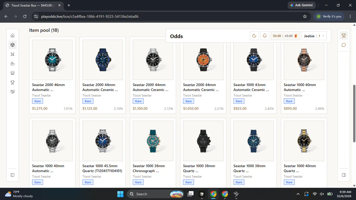 Odds gallery image