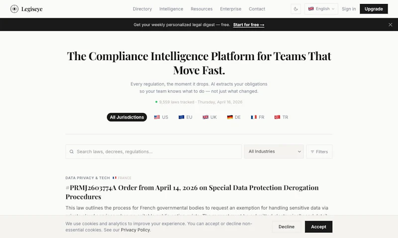 Legiseye screenshot 2