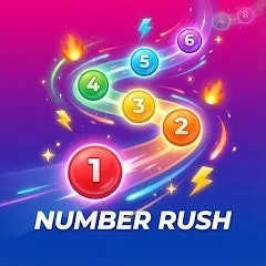 Number Rush - Product Hunt launch logo and brand identity