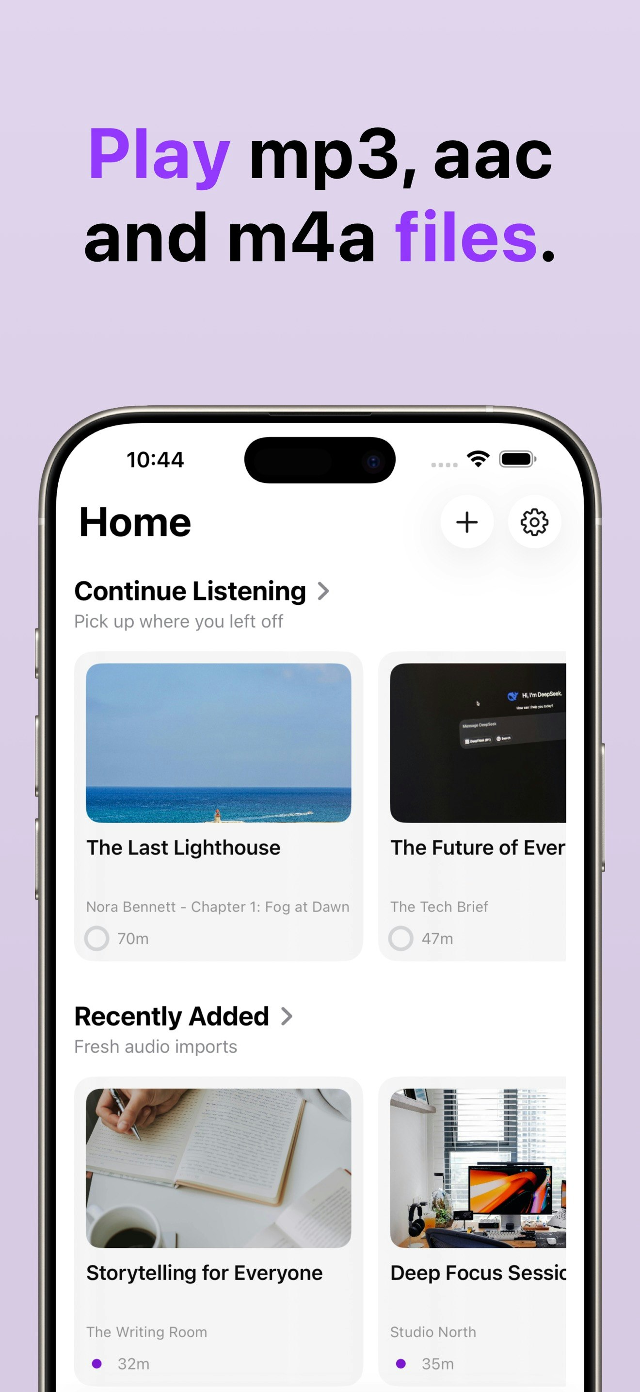 Aucast 2.0 - Main product screenshot demonstrating key features and user interface