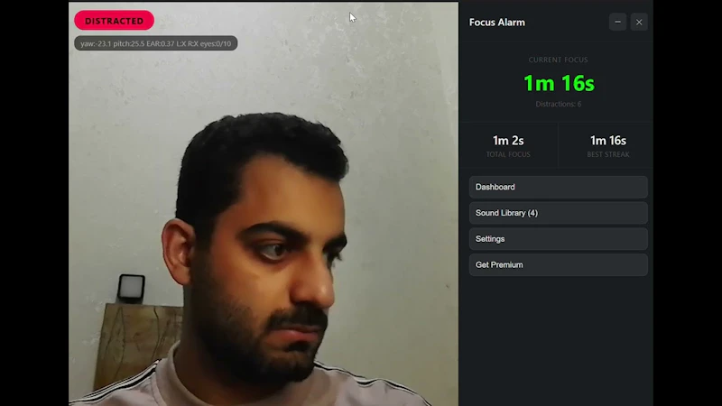Focus Alarm screenshot 2 (video preview)