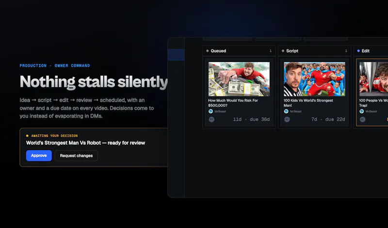 Showyard — One Workspace for YT Creators screenshot 3