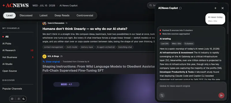 ACNews screenshot 2