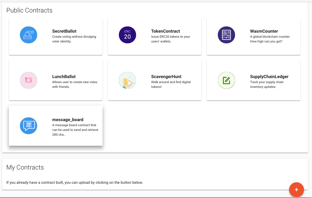 Oasis Smart Contract Dashboard gallery image