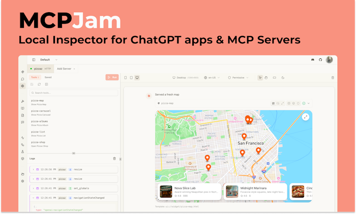 MCPJam Inspector产品图