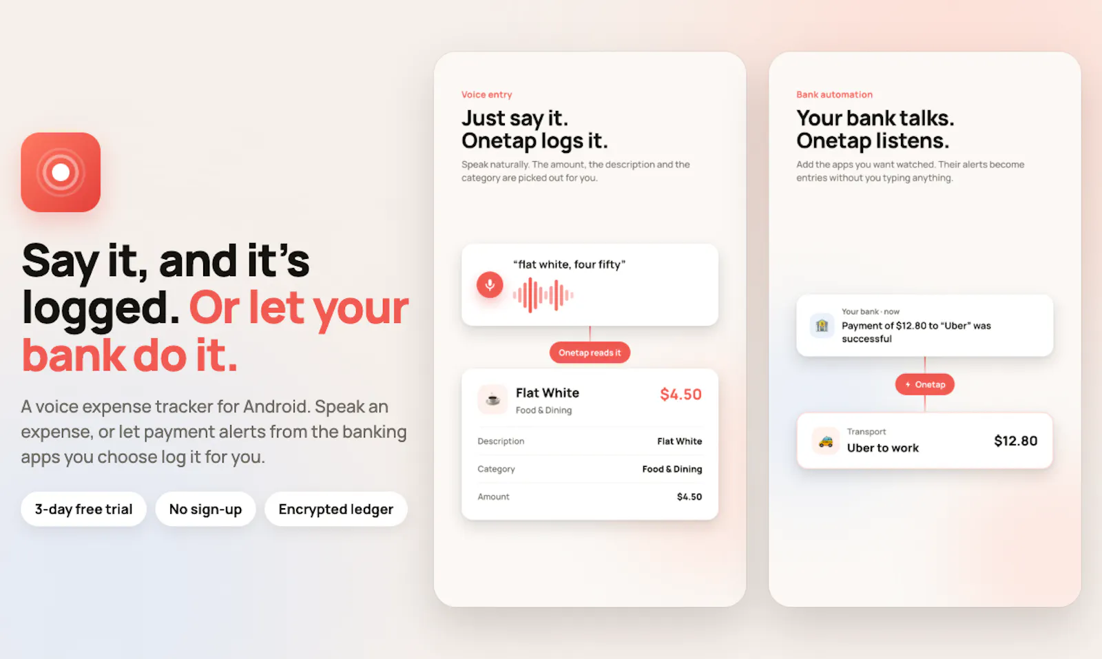 Onetap screenshot 1