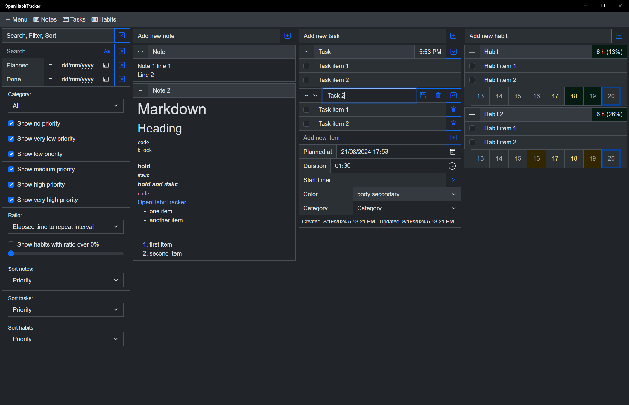 OpenHabitTracker media 6