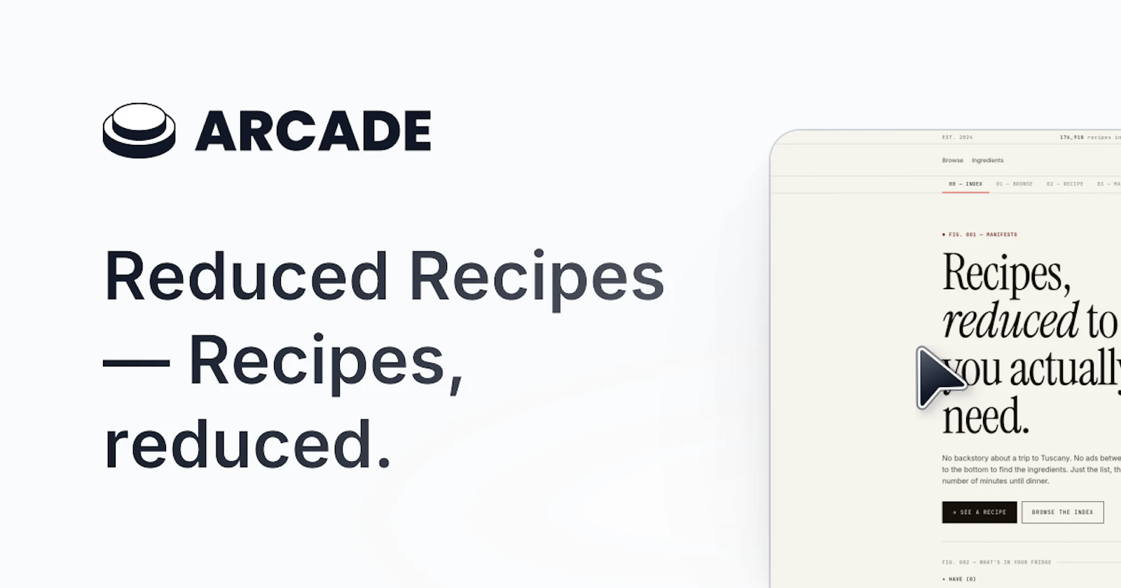Reduced Recipes — Recipes, reduced. screenshot 1