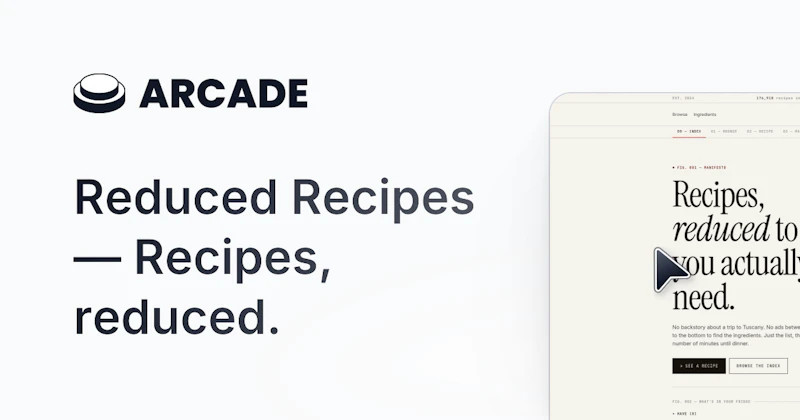 Reduced Recipes — Recipes, reduced. screenshot 1