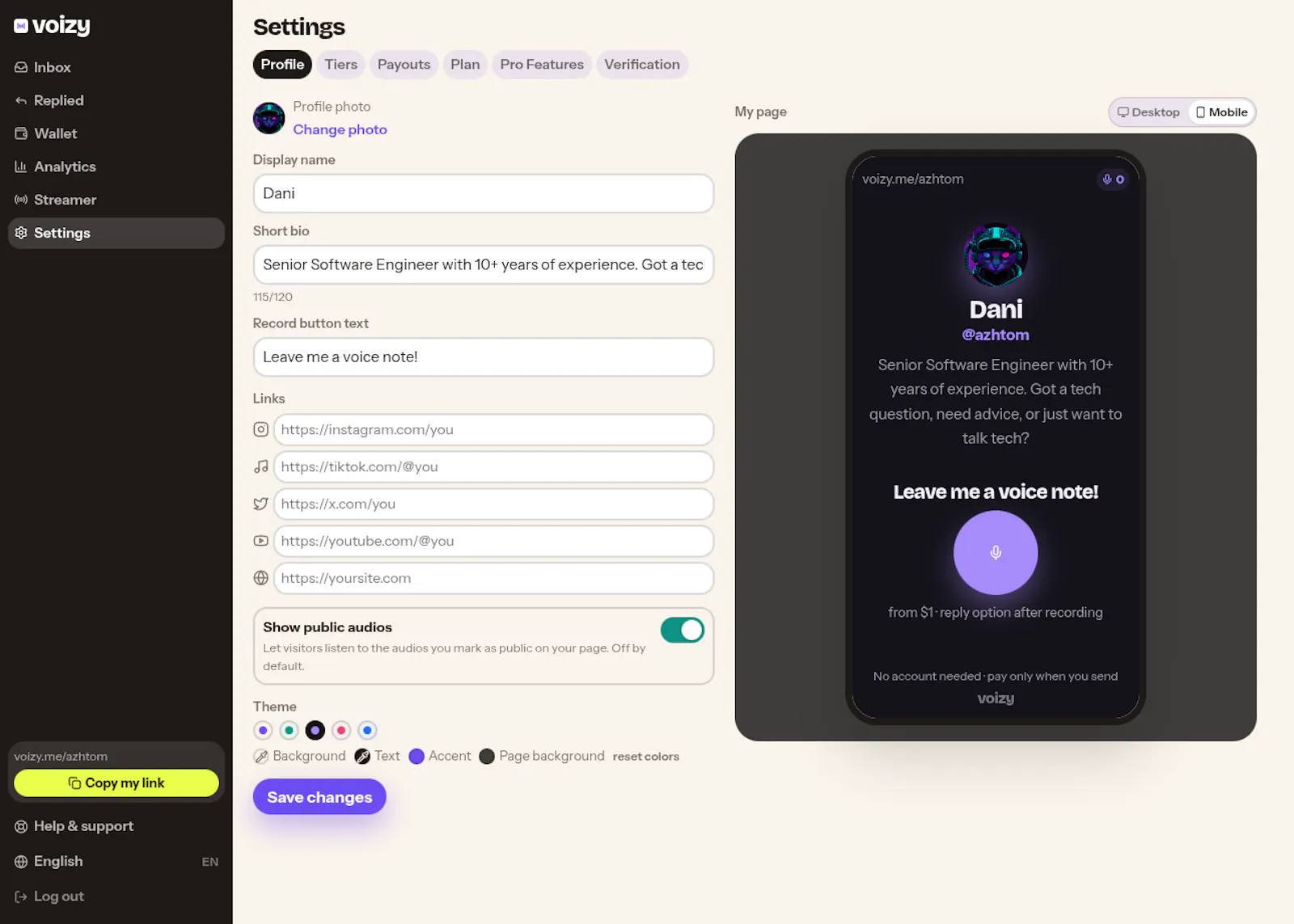 Voizy screenshot 4