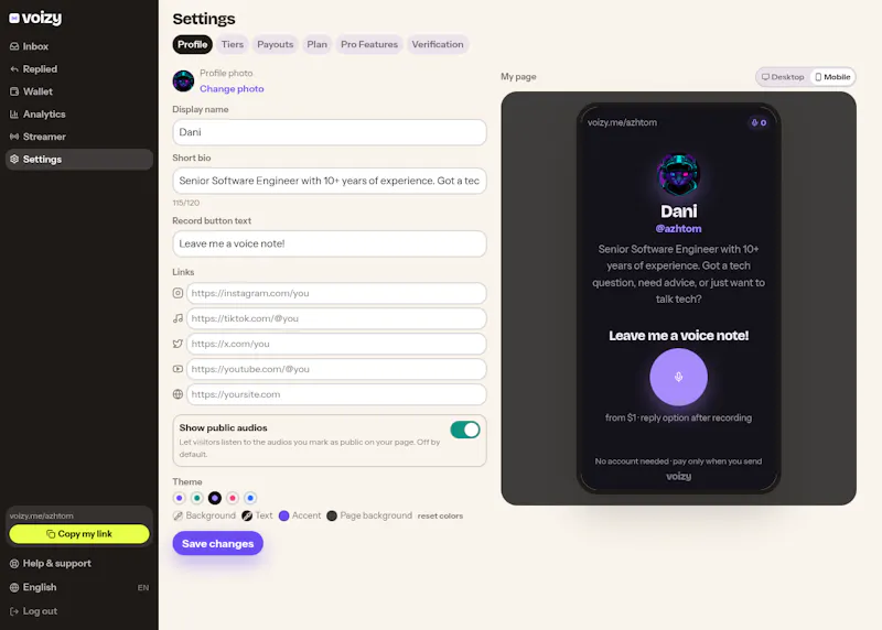 Voizy screenshot 4