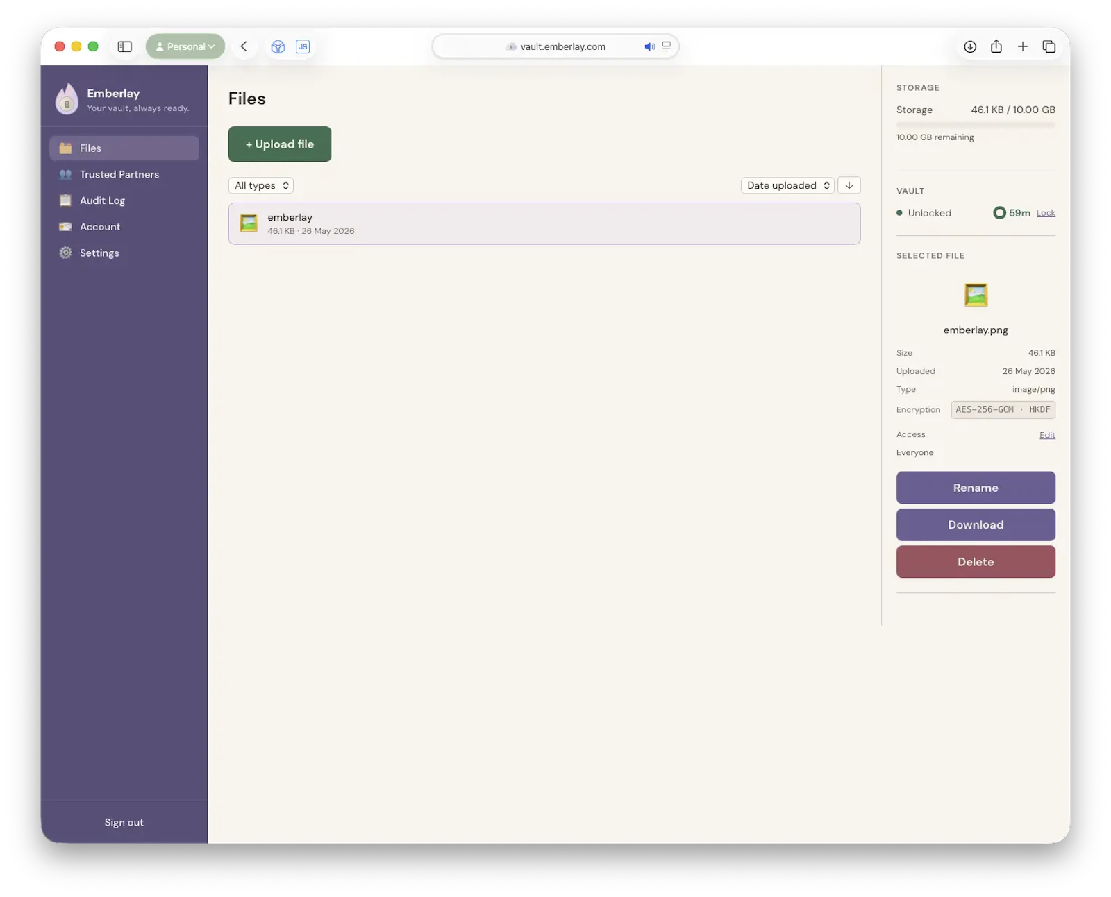 Emberlay screenshot 2
