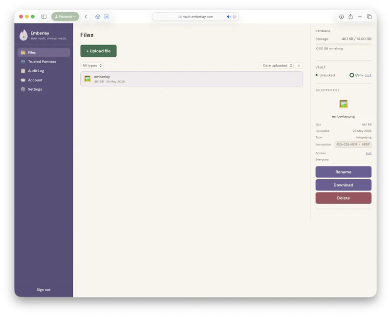 Emberlay screenshot 2