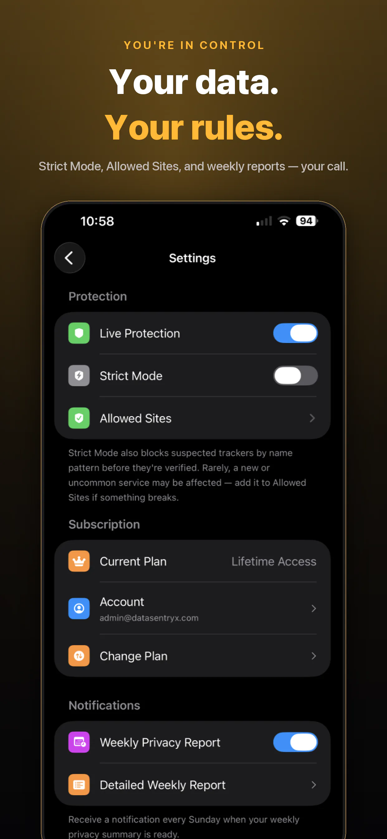 DataSentryX: Tracker Blocker gallery image