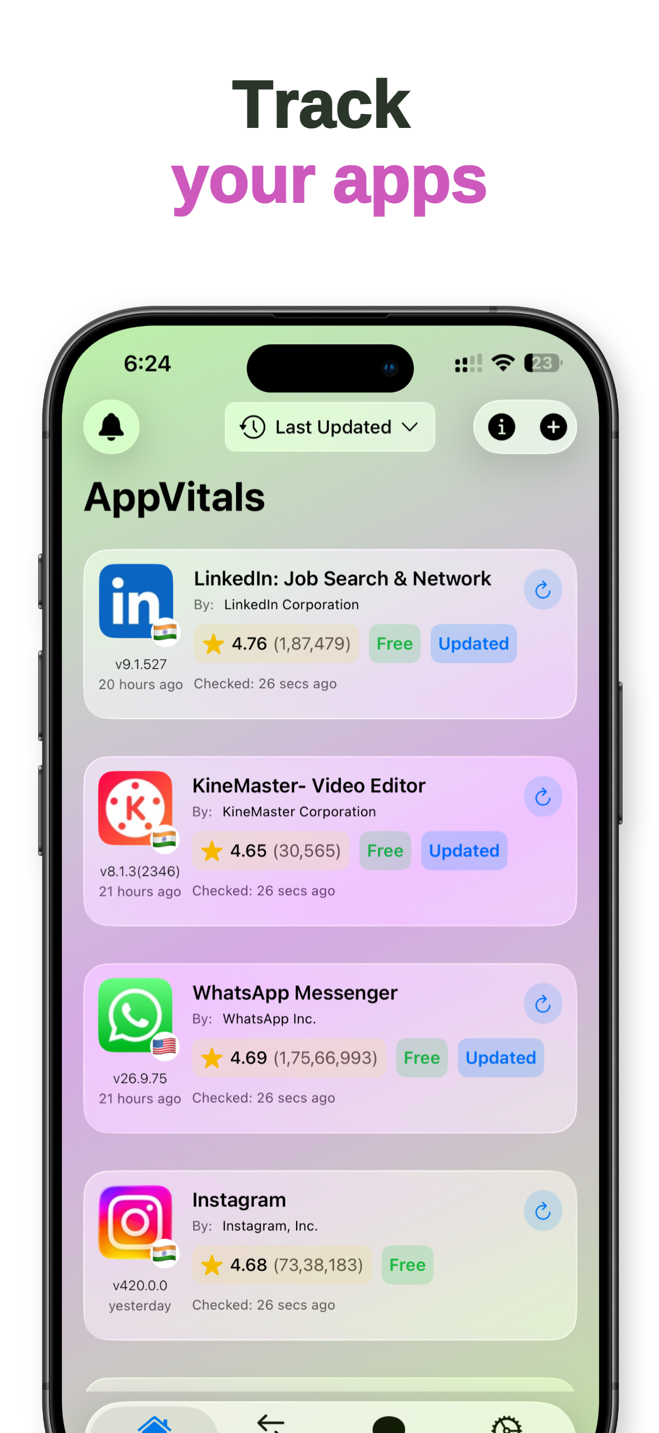 Track,Compare,Consult iOS app & widgets gallery image