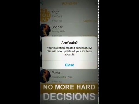 AreYouIn - Event Planner