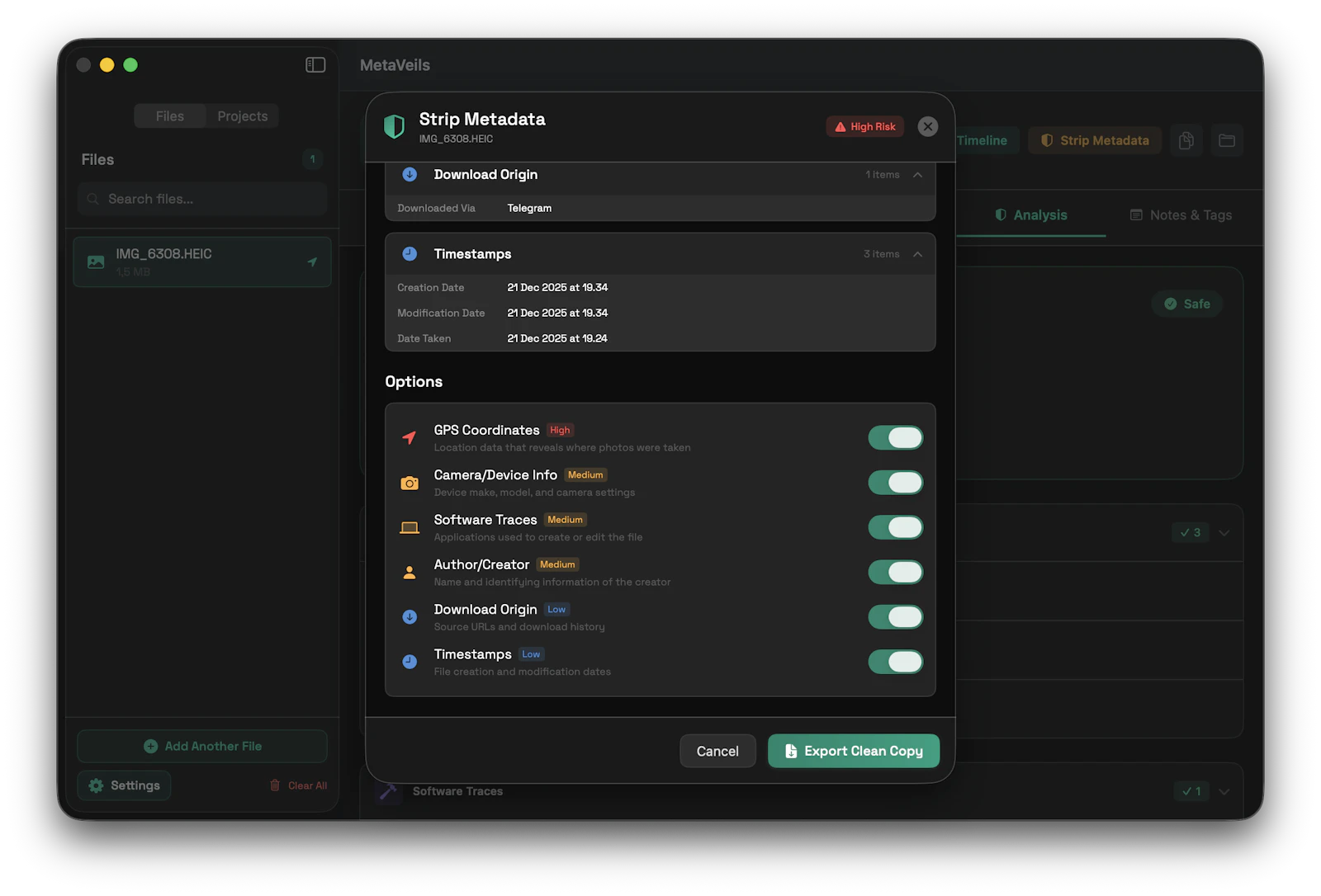 MetaVeils screenshot 7