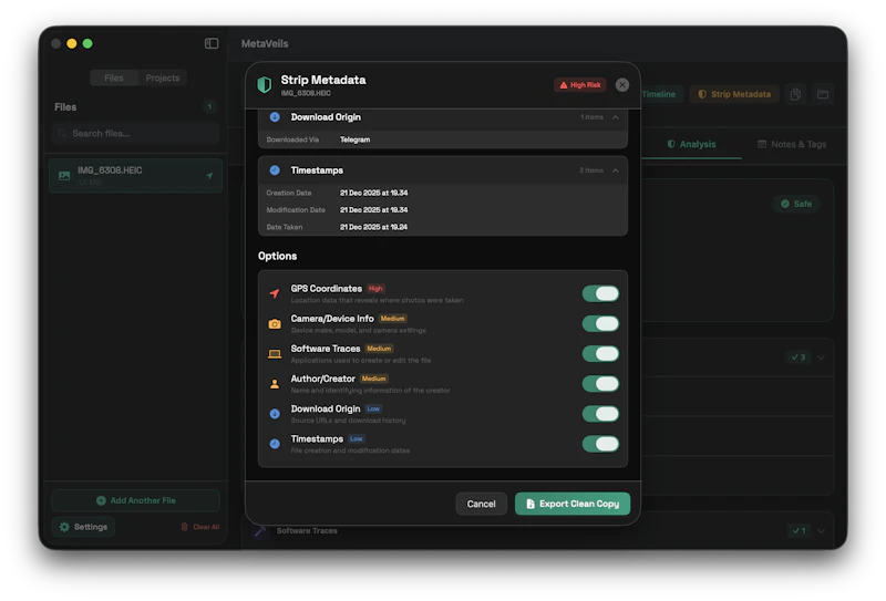 MetaVeils screenshot 7