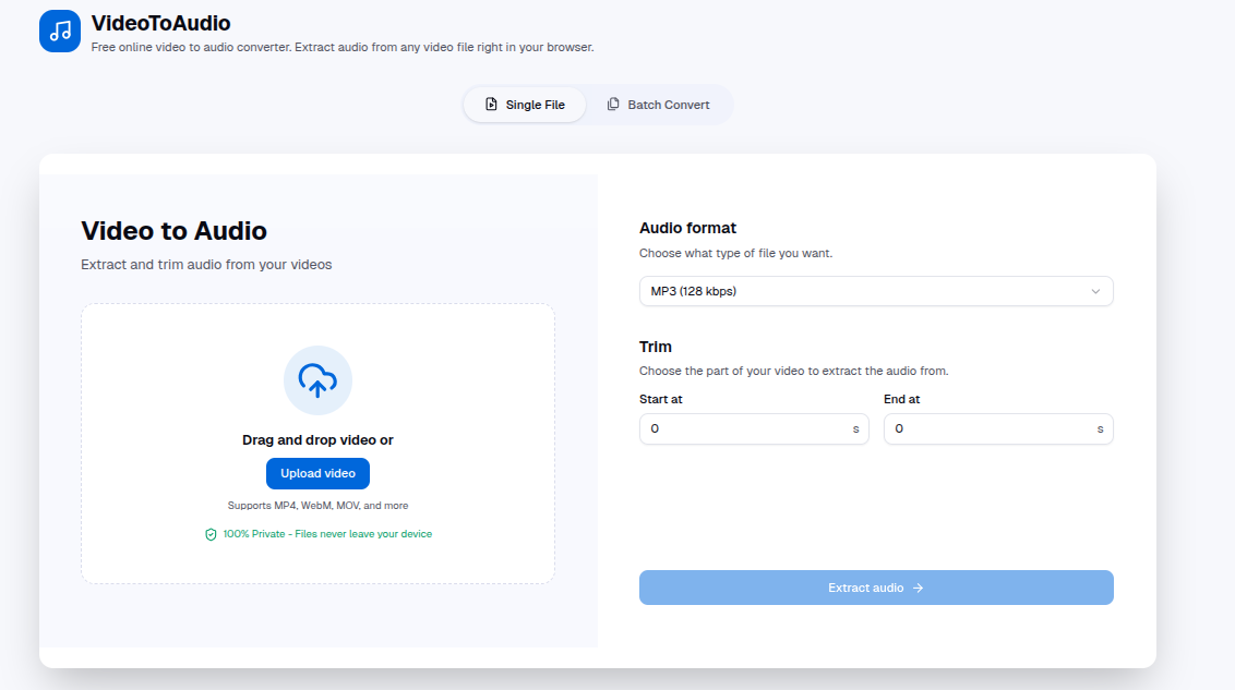 VideoToAudio gallery image