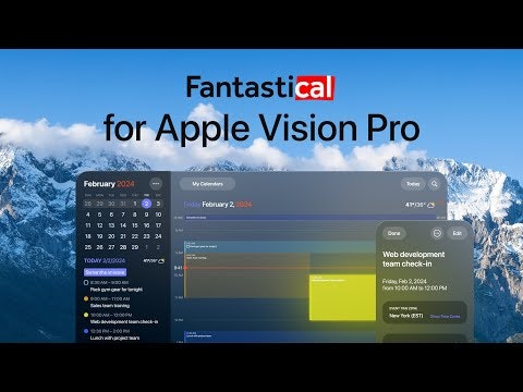 startuptile Fantastical for Apple Vision Pro-See your events in a new dimension!