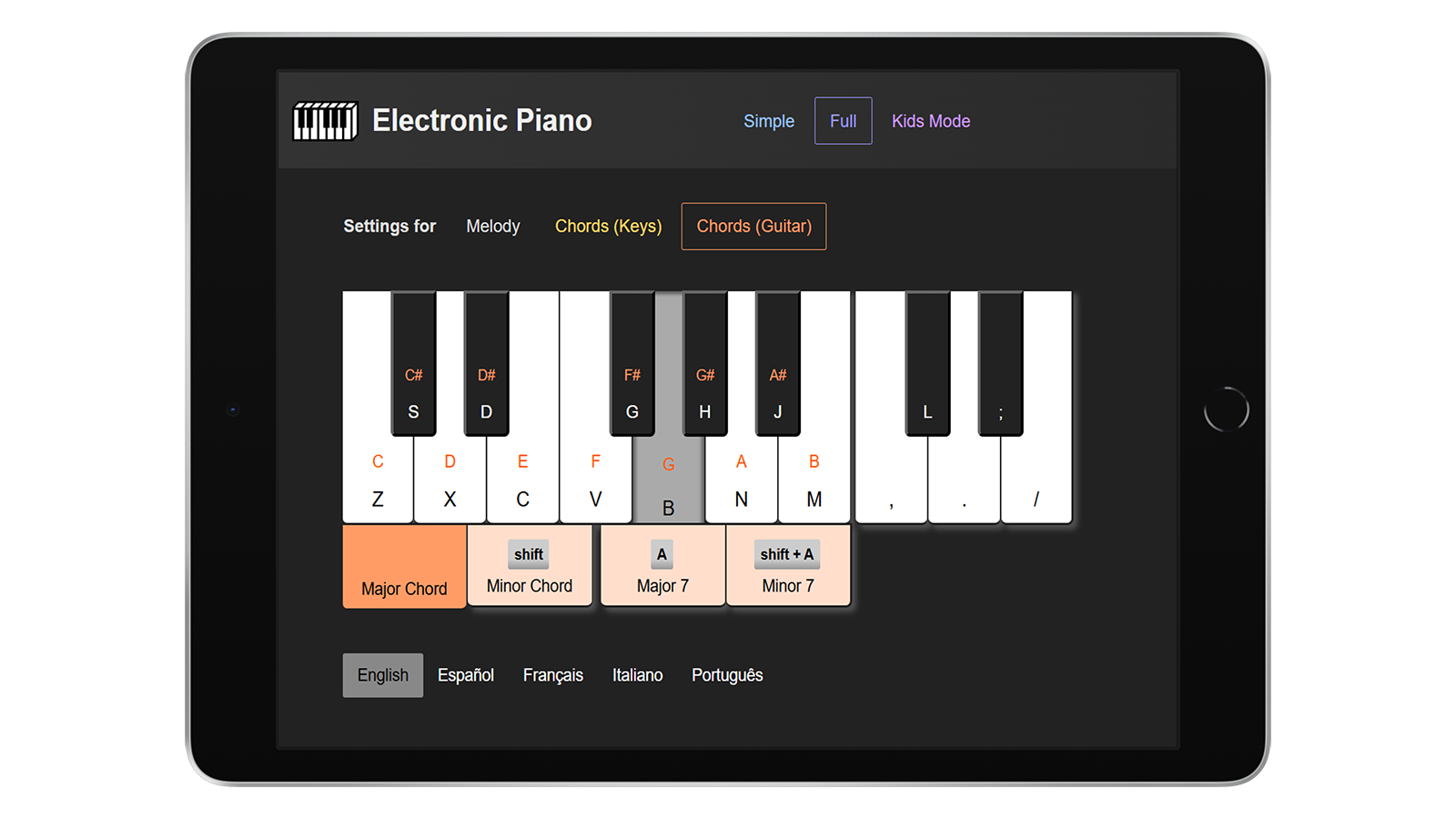 Electronic Piano – No install, just play media 5