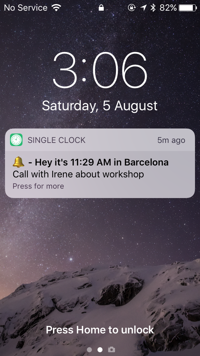 Single Clock Image
