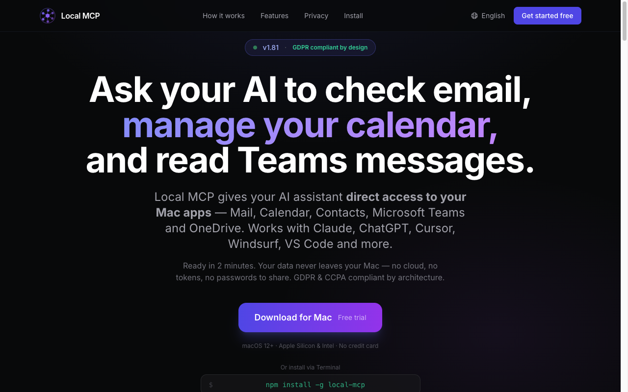 Local MCP gallery image