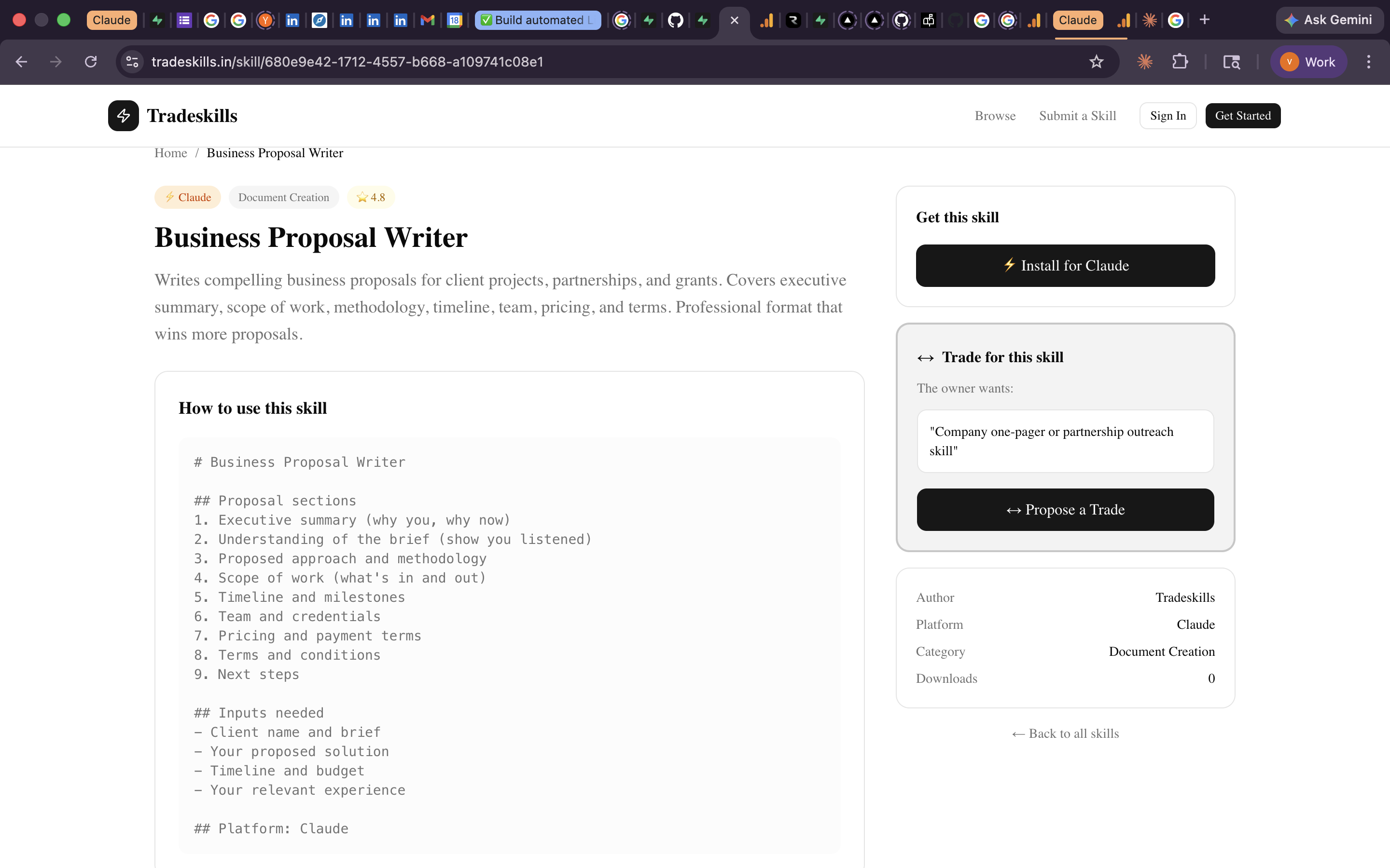 Tradeskills gallery image