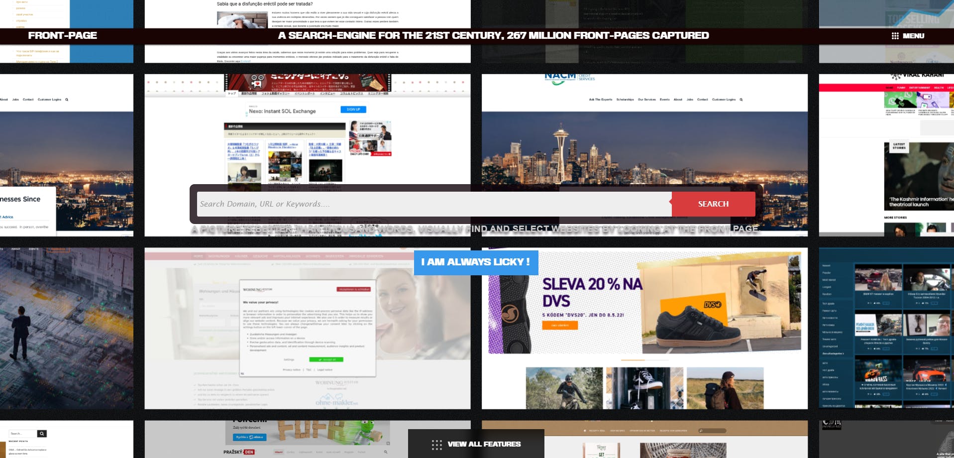 Front Page of the Internet media 1