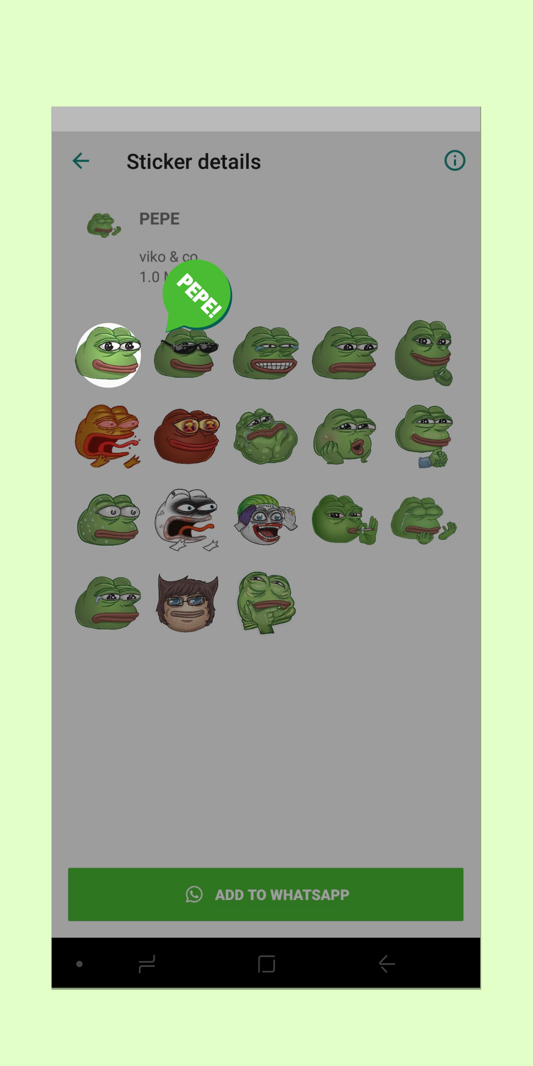 Meme sticker pack for WhatsApp gallery image