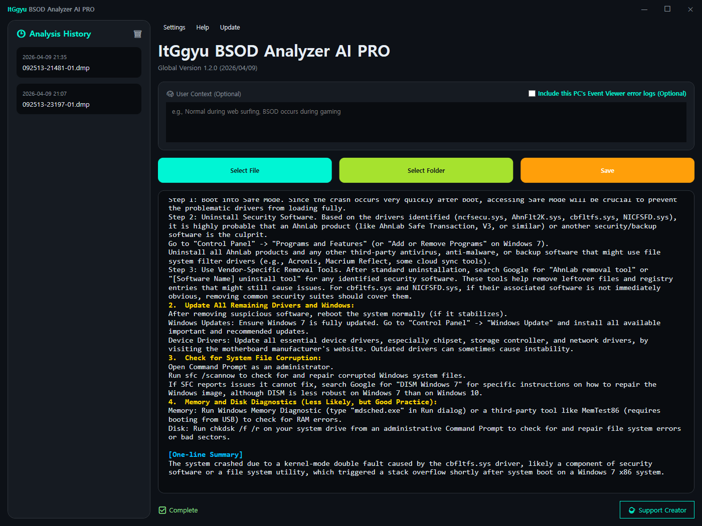 ItGgyu BSOD Analyzer AI gallery image