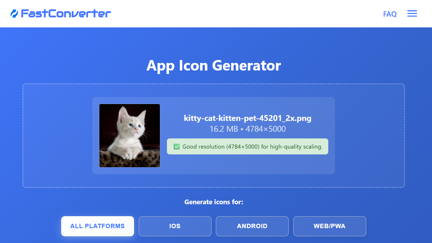FastConverter.app - แปลงภาพทันทีในเบราว์เซอร์ของคุณ - ไม่มีการอัปโหลด media 3