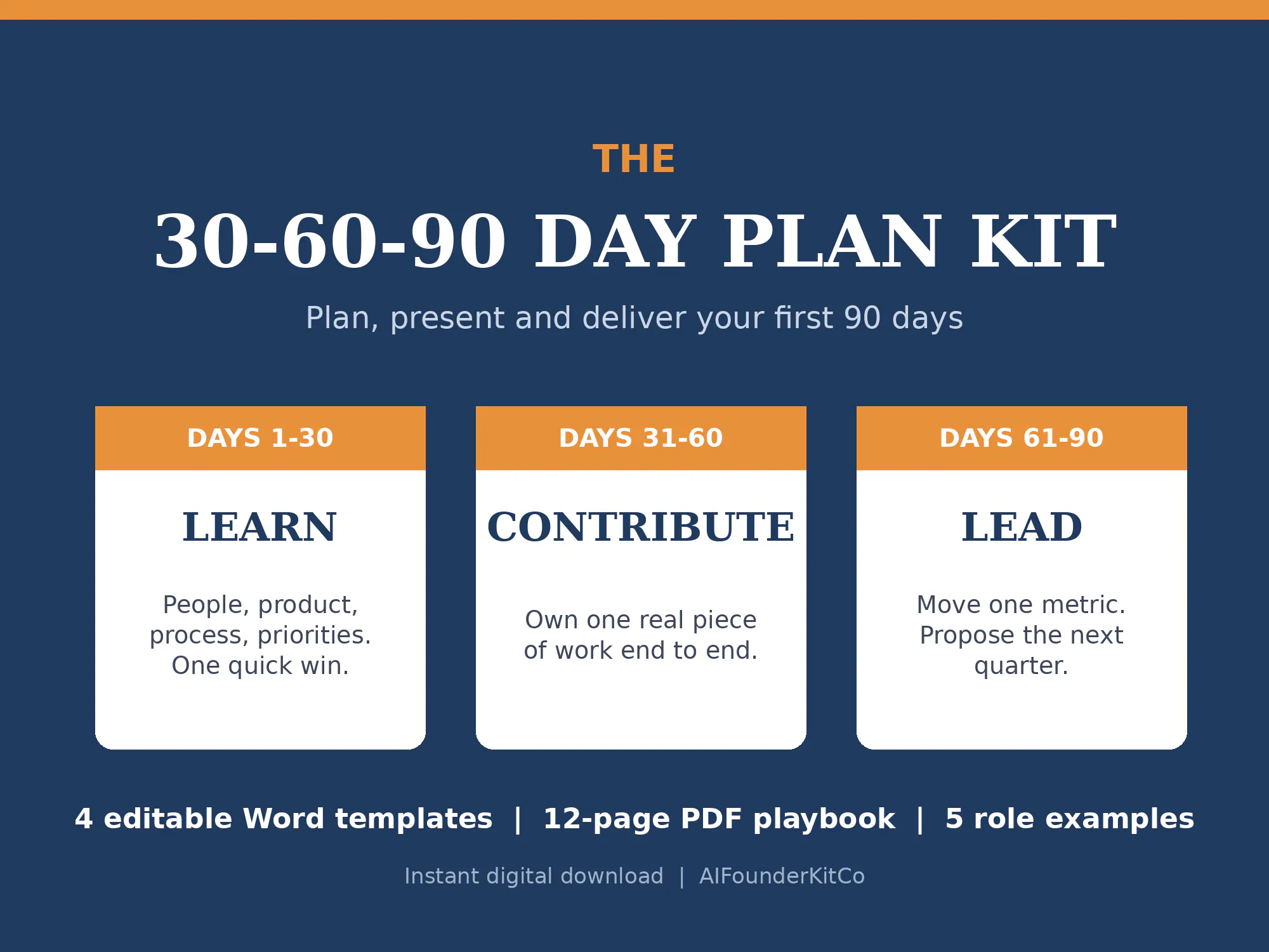 30-60-90 Day Plan Kit gallery image