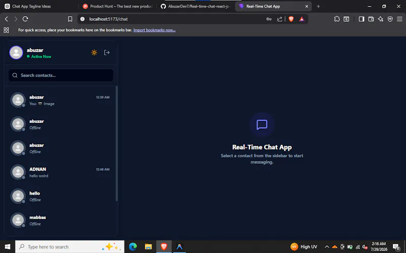 Chat app  screenshot 3